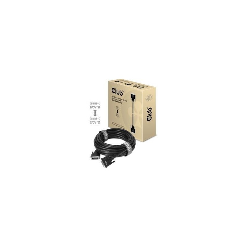 Club 3D CAC-1220 Digital DVI kabel 10 m Sort